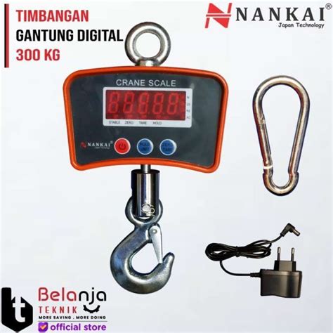 Promo Nankai Timbangan Gantung Digital 300 Kg Crane Scale 300kg Charger