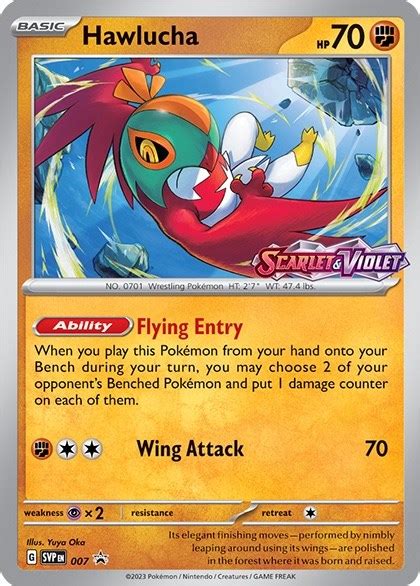 Hawlucha Prerelease Sv Scarlet Violet Promo Cards Pokemon