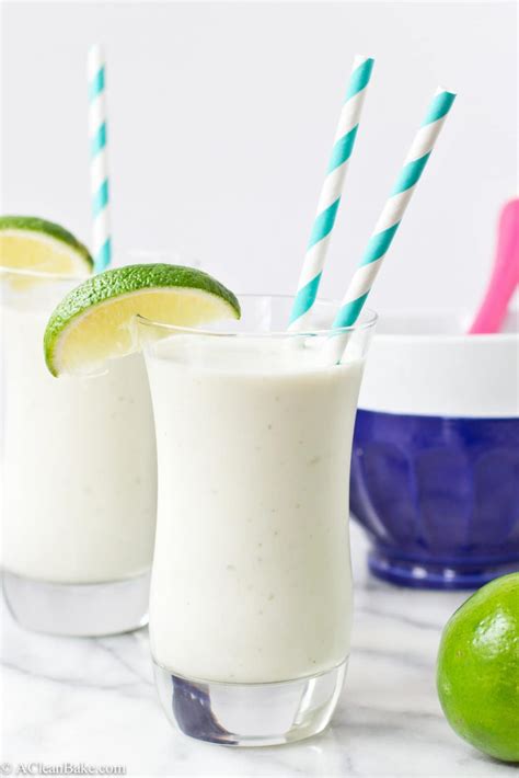 Coconut Lime And White Chocolate Milkshake