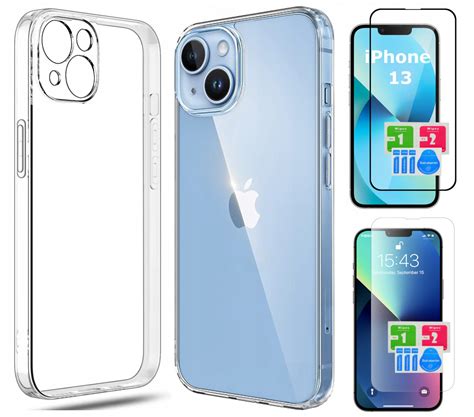 ETUI do IPHONE 13 CLEAR CASE WZMACNIANE 360 ochrona aparatu 2x SZKŁO