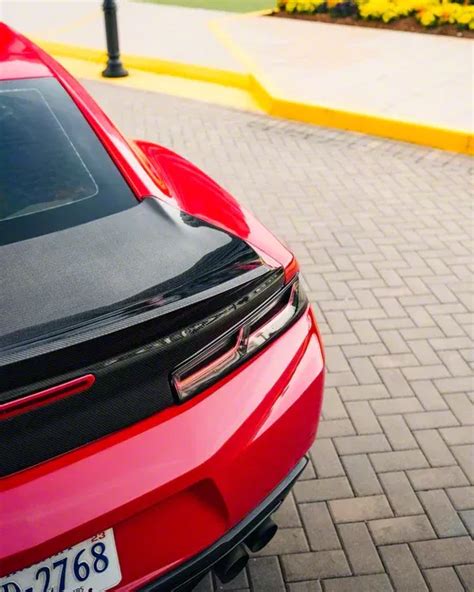 Camaro Trunk With Ducktail Spoiler Single Sided Carbon Fiber