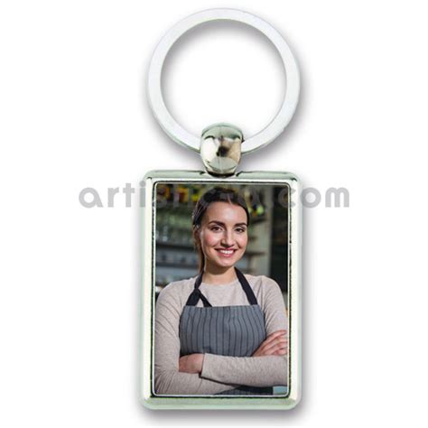 Llavero Met Aacute Lico Rectangular Personalizado Con Tus Fotos