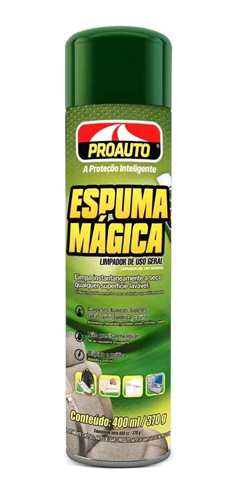 Espuma M Gica Limpa Tudo Ml Proauto Limpa Estofados