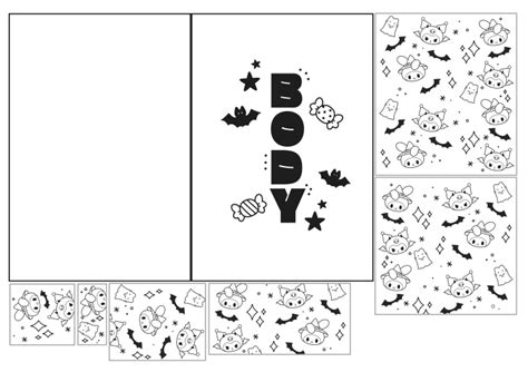 paper diy 로블록스x산리오 할로윈 블라인드백 무료도안 무료배포 2024 페이퍼크래프트 그림 산리오