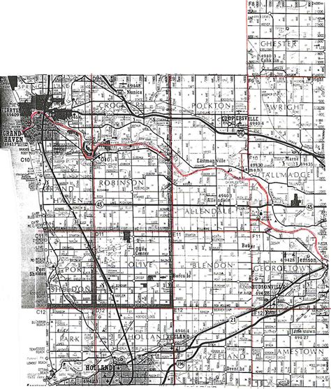 Ottawa Co. Cemetery Map