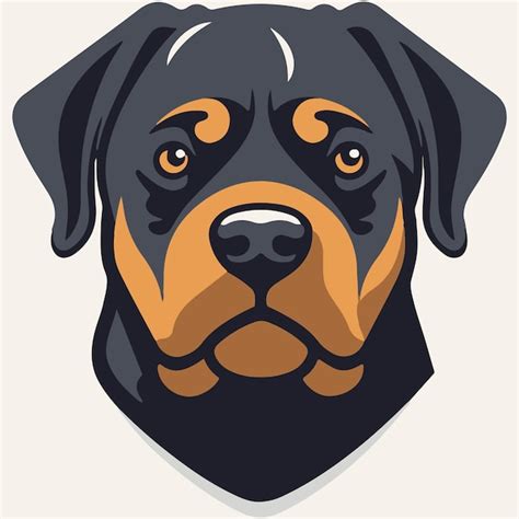 Premium Vector Rottweiler Hand Drawn