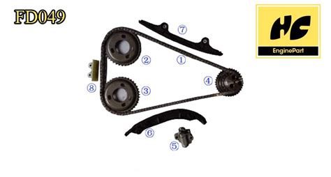 Ford Transit 2 2L MK7 Timing Chain Kit TCK130 kit de distribución