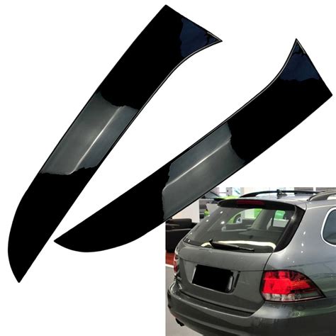 Carro Abs Janela Traseira Lateral Canard Spoiler Divisor Preto