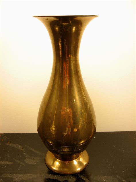 Vintage Solid Brass Vase Made In India