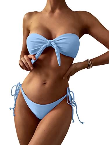 I Tested The Trendy Light Blue Bandeau Bikini And Here S Why It S A