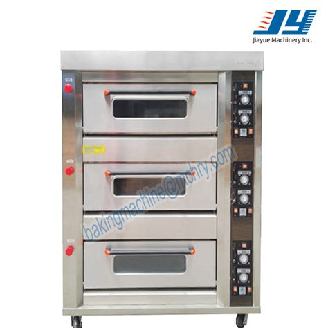 3 Deck 6 Tray Gas Industrial Bakery Baking Oven Manufacturer Baking