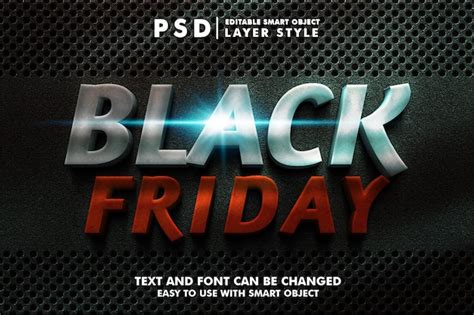 Premium Psd Black Friday D Editable Text Effect Premium Psd