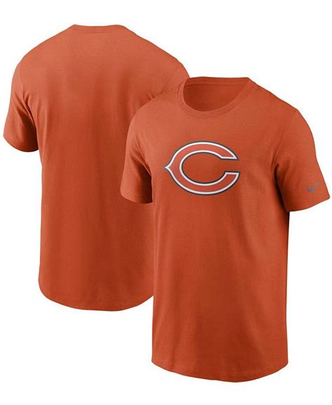 Nike Men's Orange Chicago Bears Primary Logo T-shirt - Macy's