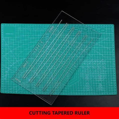 Flat Band Cutting Template Tool Tapered Ruler Slingshot Catapult