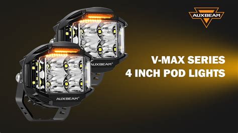 Auxbeam V MAX Series 4 Inch 92W 8960LM Combo Beam Side Shooter LED