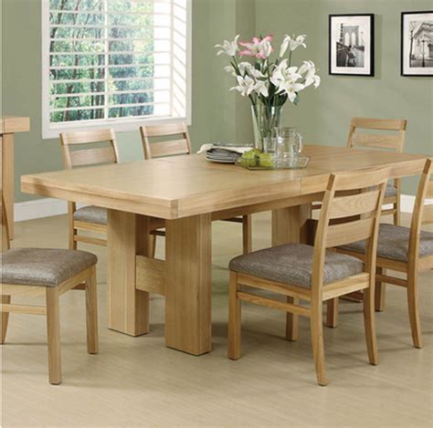 20 Sophisticated Rectangular Oak Dining Room Tables | Home Design Lover