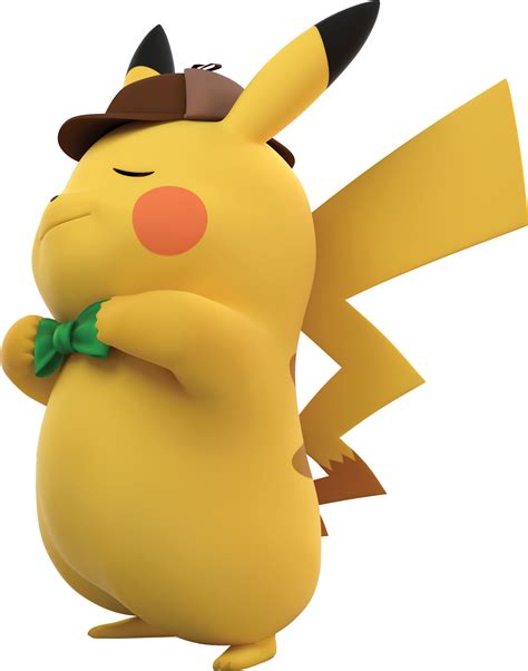 Download Aww Detective Pikachu Bowtie Full Size Png Image Pngkit