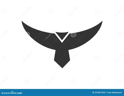 Falcon Symbol Of Horus Black White Vector Illustration Cartoondealer