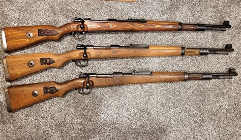 The K98ks In My Collection Top To Bottom 1944 Gustloff Werke Bcd