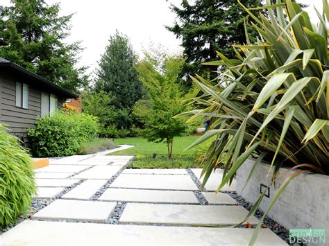 Front Yard Patio - Modern - Landscape - Seattle - by Erin Lau Landscape ...