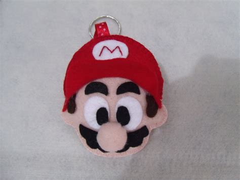 Artesanatos Moldes Chaveiro Super Mario Bros Em Feltro Moldes