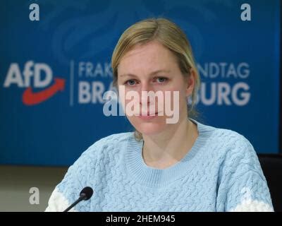 Potsdam Germany 11th Jan 2022 Lena Kotre Member Of The AfD