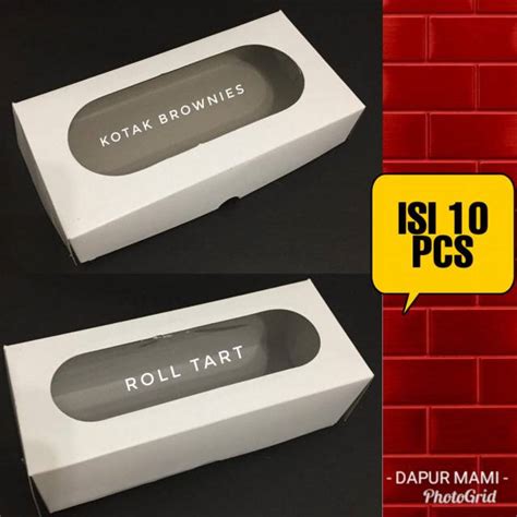 Dapurmami Pcs Kotak Brownies Roll Tart Kotak Kue Kotak Roti Kotak