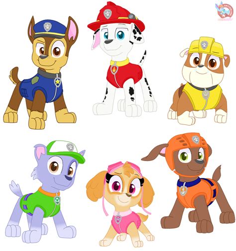 Paw Patrol Posing Vectors By Rainboweevee Da On Deviantart