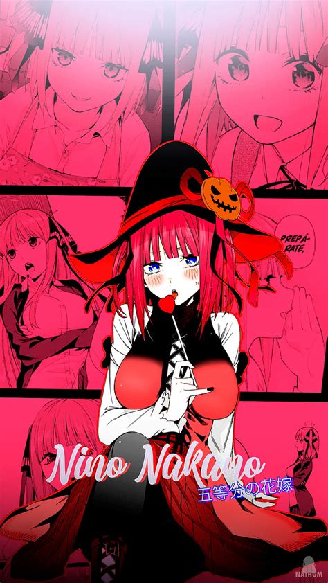 Chicas Anime Manga Toubun No Hanayome Collage Rojo Nakano Nino