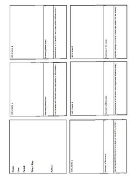 Romeo And Juliet Act 1 Storyboard Template By Lightning Bolt Learning