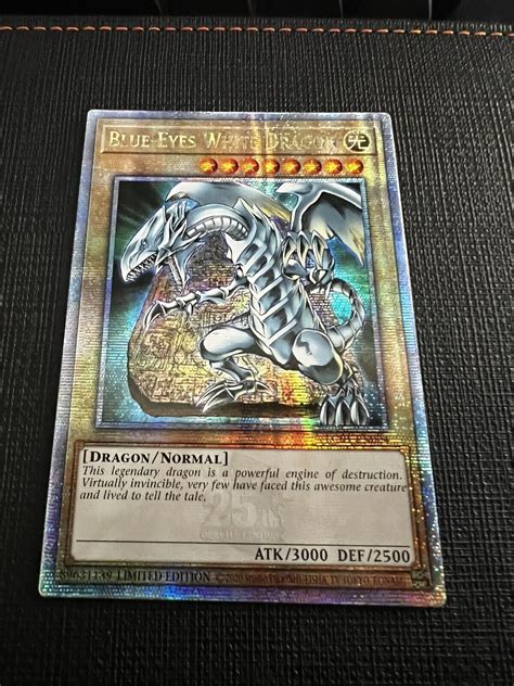 Blue Eyes White Dragon Lc01en004 25th Quarter Century Secret Rare 1st Ed Nm Values Mavin