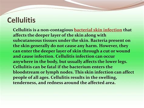 PPT - Cellulitis: Symptoms, Causes, Diagnosis, Treatment, Prevention ...