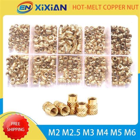 M2 M2 5 M3 M4 M5 M6 Brass Inserts For 3D Printing Parts Heat Set Threaded Insert Nut Hot Melt