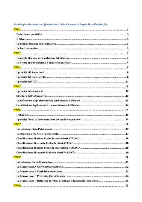 Appunti Metodologie Metodologie E Determinazioni Quantitative D