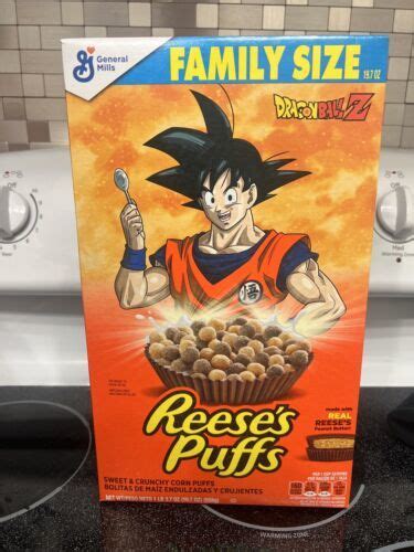 DRAGONBALL Z GOKU x Reese's Puffs TRUNKS Box Limited Edition Cereal ...