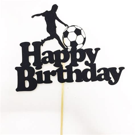 Celebration Cake Topper Happy Birthday Football The Big Kitchen