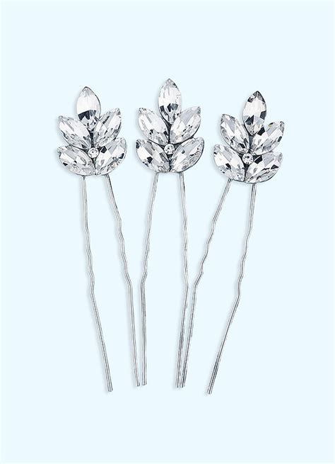 Dewdrop Crystal Hairpin Set Headpieces Azazie