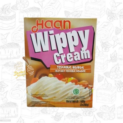 Jual WHIPPED CREAM HAAN WIPPY CREAM INSTANT TOPPING POWDER 400 GR