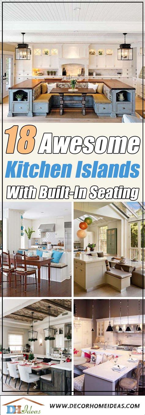 Awesome Kitchen Islands With Built In Seating