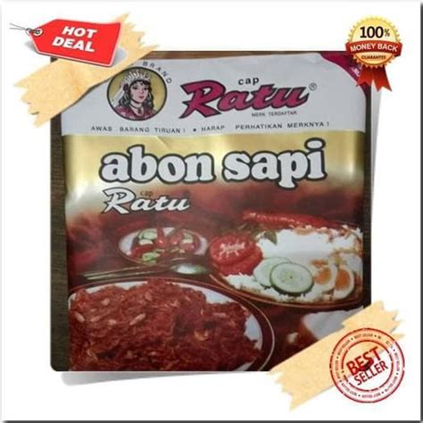 Abon Sapi Cap Ratu 90gr Makanan Instan Halal Lazada Indonesia