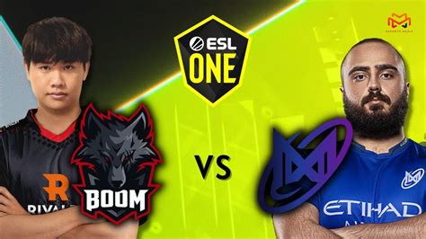 Dota Live Indonesia Boom Esports Vs Ngx Eu Esl One Malaysia