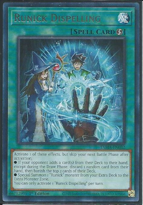 TAMA-EN032 Runick Dispelling – Rare - Tactical Masters | Trading Card Mint - Yugioh, Cardfight ...