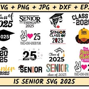 Graduation Svg Bundle Senior Svg For T Shirt Class Of Etsy