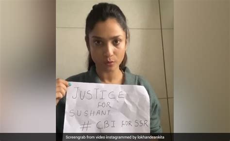 Sushant Singh Rajputs Ex Girlfriend Ankita Lokhandes Campaign Says Post Pic With Folded Hands