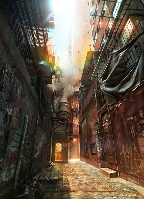 Alleyway By Jonas De Ro Art And Illustration Art Illustrations