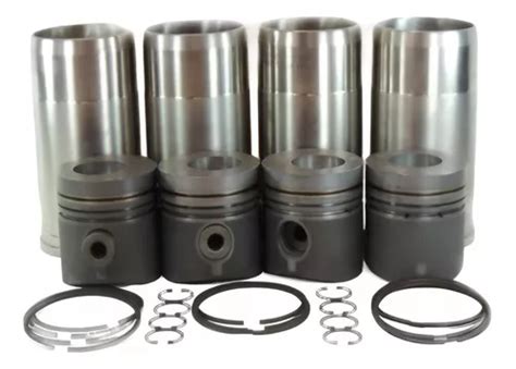 Kit Pistão Camisa Anéis Motor Mwm X10 Vw 8150 4 Cilindros