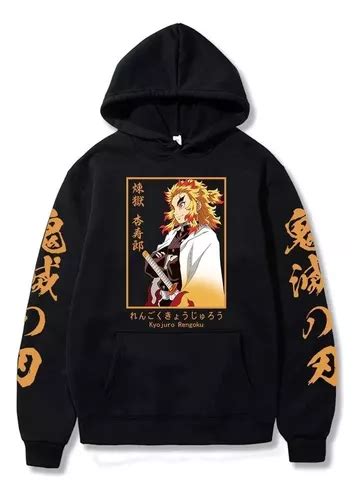 Blusa Moletom Demon Slayer Kyojuro Rengoku Chamas Anime Mercadolivre