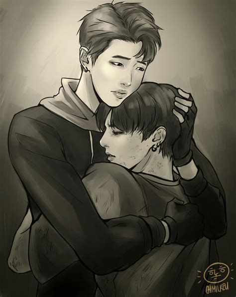 Ill Protect You Namkook Bts Fanart Arte De Fã Fanart