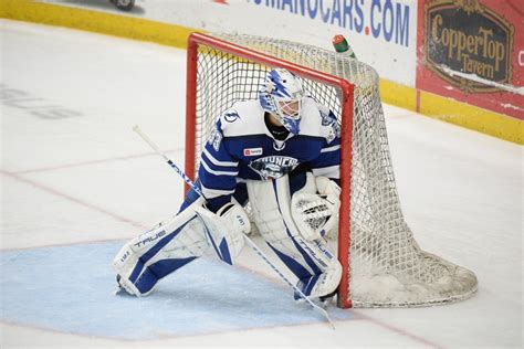 Max Lagace Named Ahl Goaltender Of The Month Fingerlakes