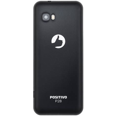 Celular Positivo P28 Dual Chip Preto Tela 2 8 Bluetooth Câmera VGA